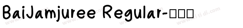 BaiJamjuree Regular字体转换
